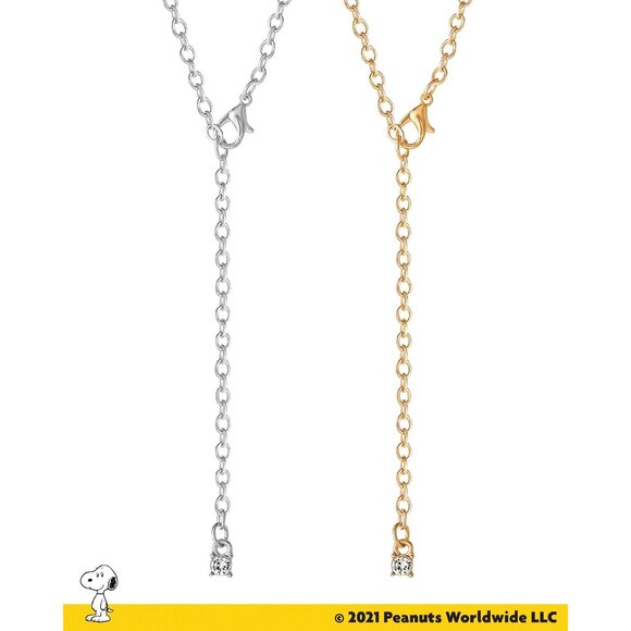 Adorable Snoopy & Woodstock BFF Necklaces with Crystal Accents | Set of 2 - Picture 4 of 5
